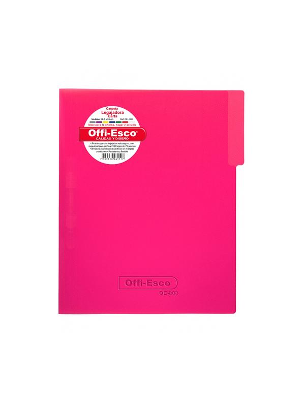 Carpeta Legajadora Plástica Carta  5