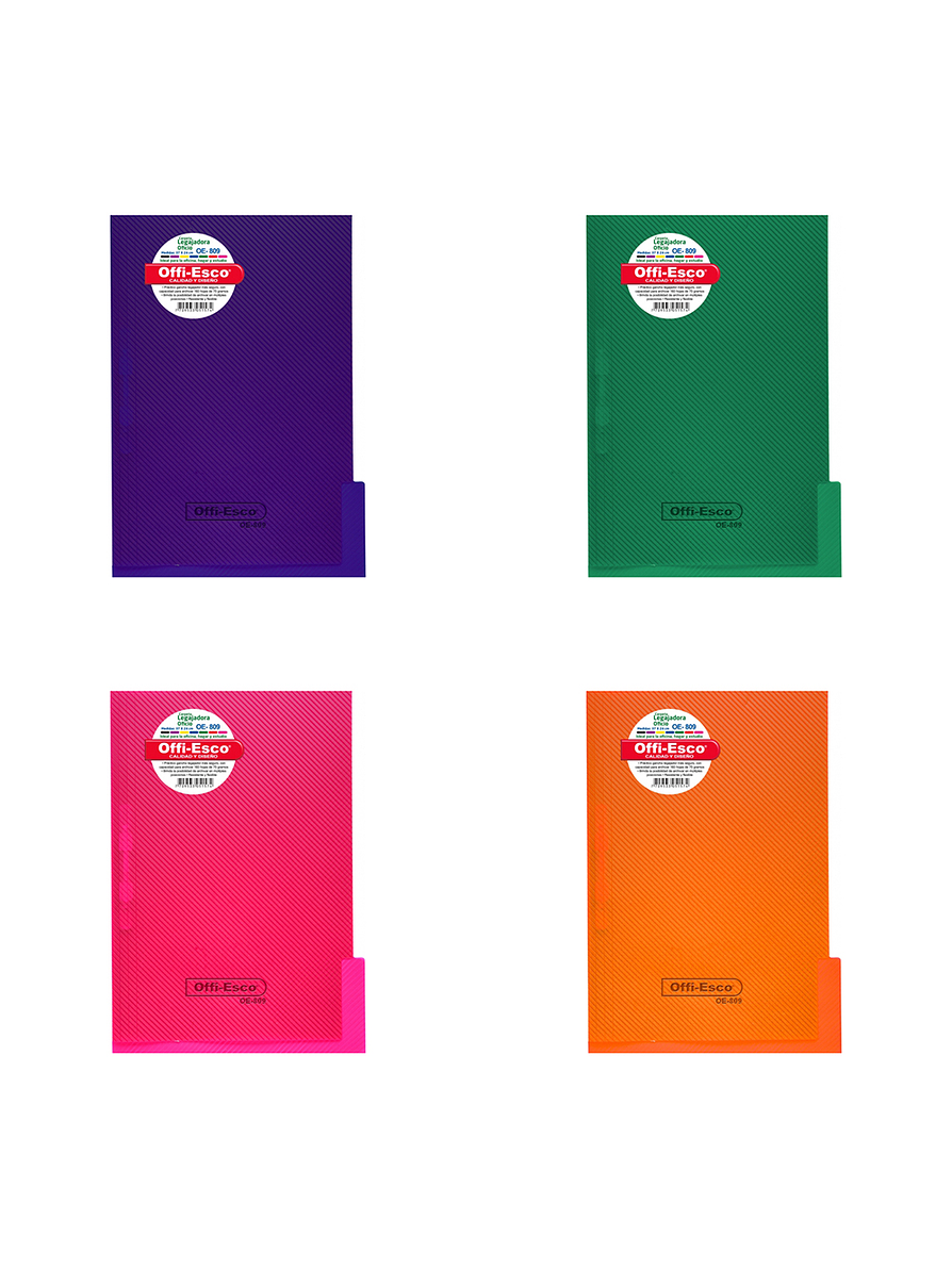 Carpeta Legajadora Plástica Oficio  1