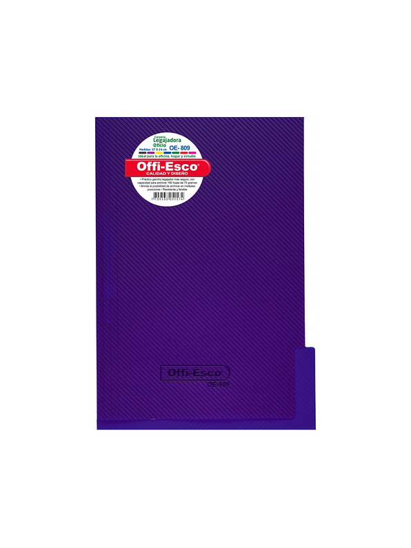 Carpeta Legajadora Plástica Oficio  3