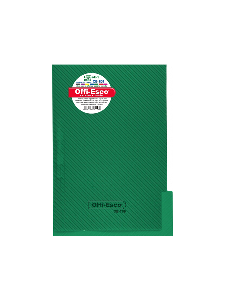 Carpeta Legajadora Plástica Oficio  4