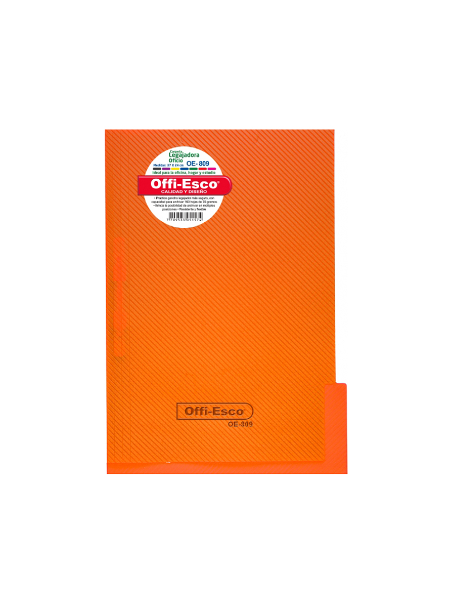 Carpeta Legajadora Plástica Oficio  6