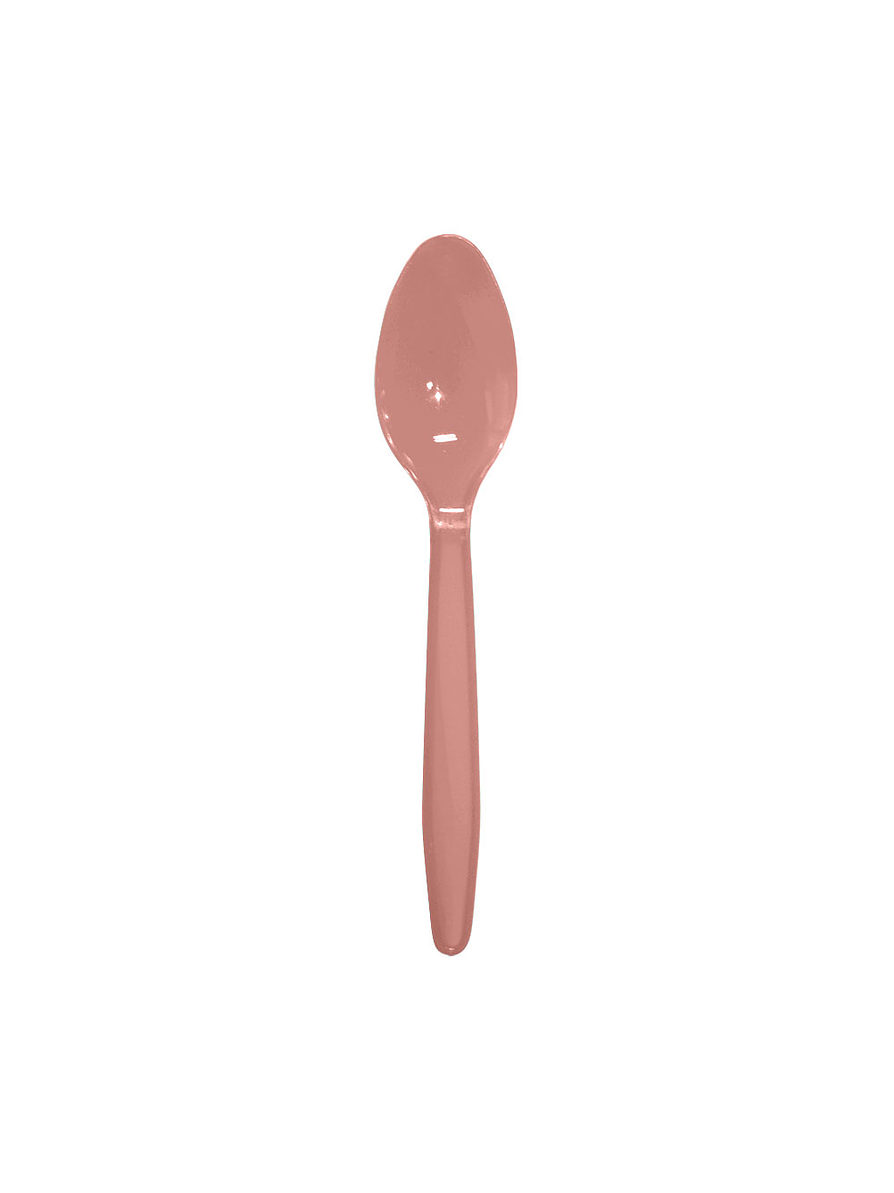 Cuchara Deluxe Dorado Rosa X 12 Unidades 1