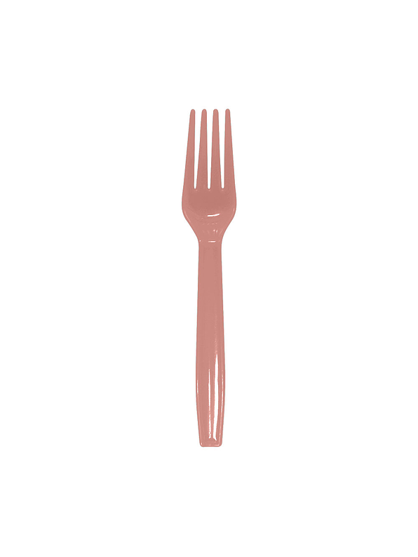 Tenedor Deluxe Dorado Rosa X 12 Unidades 1