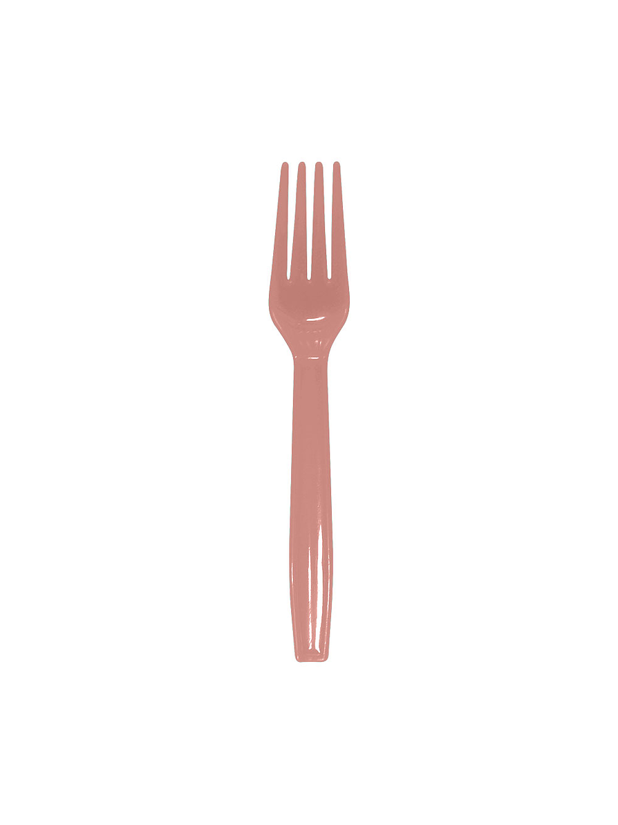 Tenedor Deluxe Dorado Rosa X 12 Unidades 1