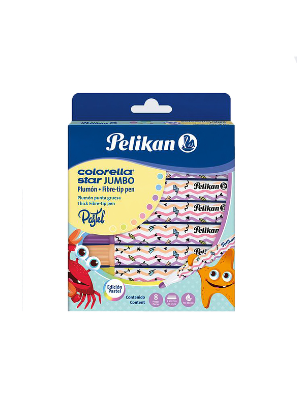 Plumón Colorella Pelikan Jumbo Pastel  1