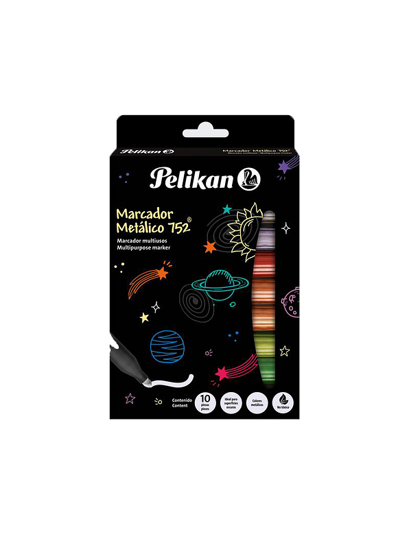Marcador Metálico Pelikan x 10 Unidades  1