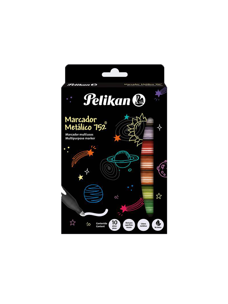 Marcador Metálico Pelikan x 10 Unidades  1