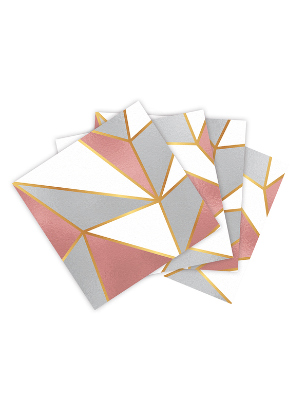 Servilleta Pequeña Geométrico Deluxe X 16 Unidades 1