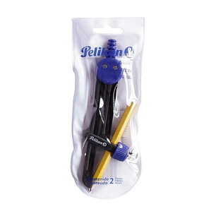 Compas Pelikan Plástico Azul 