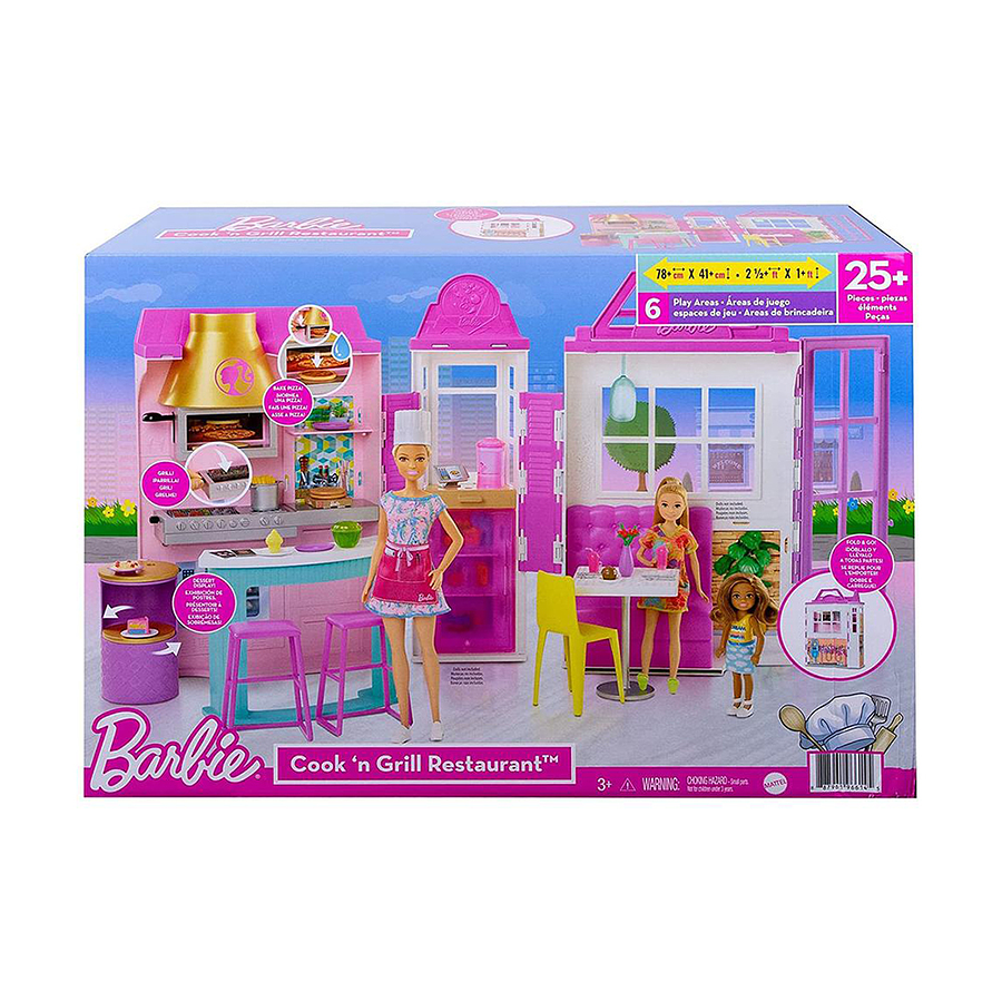 Muñeca Barbie Restaurante Mattel 3