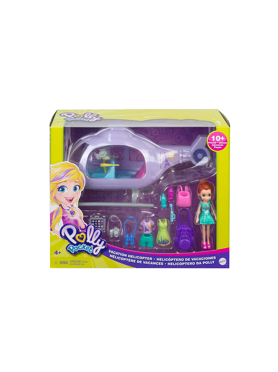 Polly Pocket Super Helicóptero De Viaje 1