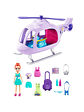Polly Pocket Super Helicóptero De Viaje - Miniatura 2