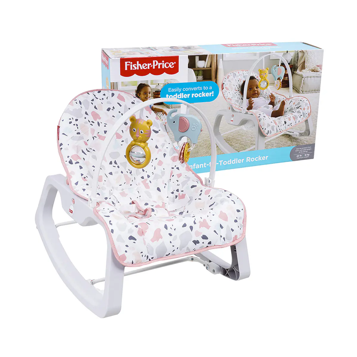 Fisher Price Silla Mecedora Crece Conmigo Rosa