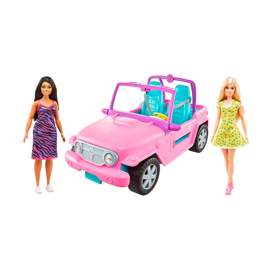 Set Barbie Jeep Con Amiga 2