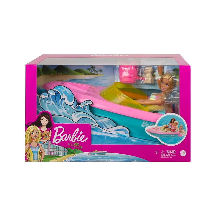 Set Barbie Lancha Y Mascota  3