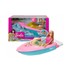 Set Barbie Lancha Y Mascota 