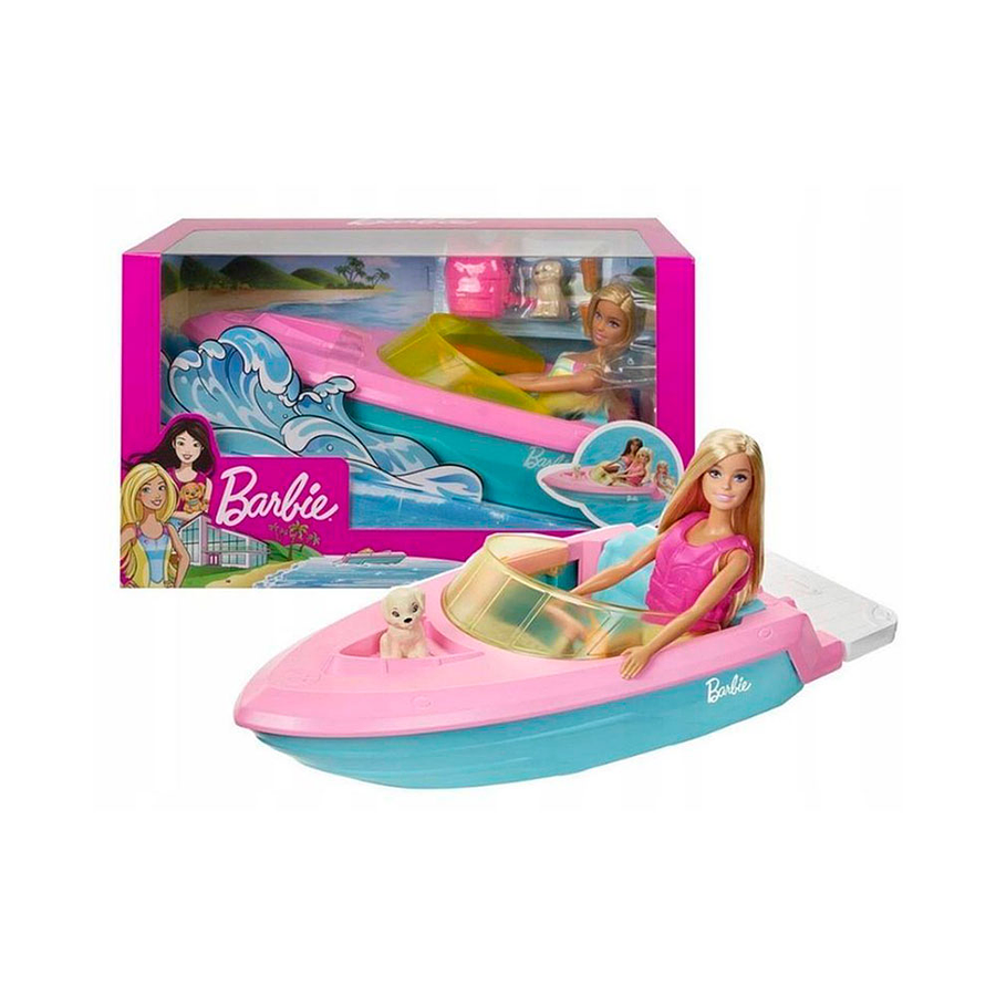 Set Barbie Lancha Y Mascota  2