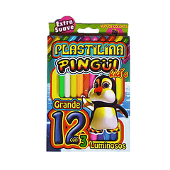 Plastilina Profesional Pingüi x 12 Unidades 