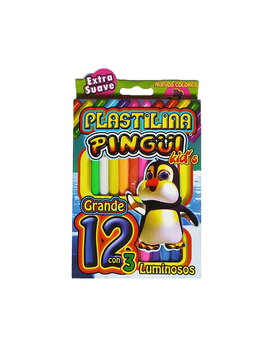 Plastilina Profesional Pingüi x 12 Unidades  1