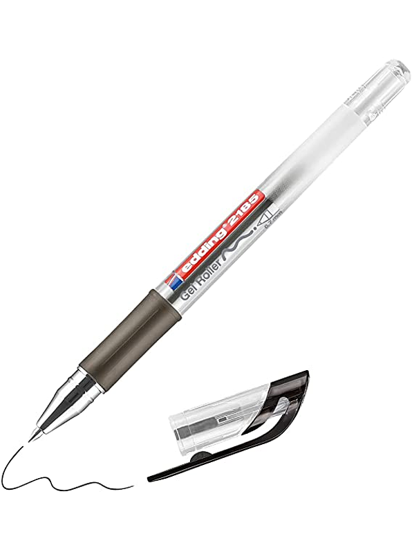 Bolígrafo Edding Roller Cristajelly Plata 2185 1