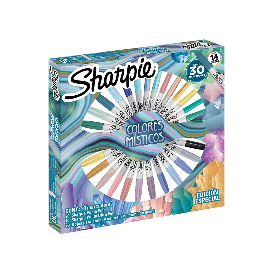 Sharpie Colores Misticos x 30 Unidades  2