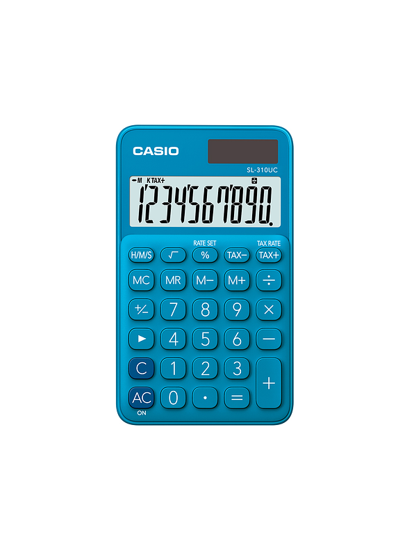 Calculadora Casio Viajera 10 Dígitos Azul  1