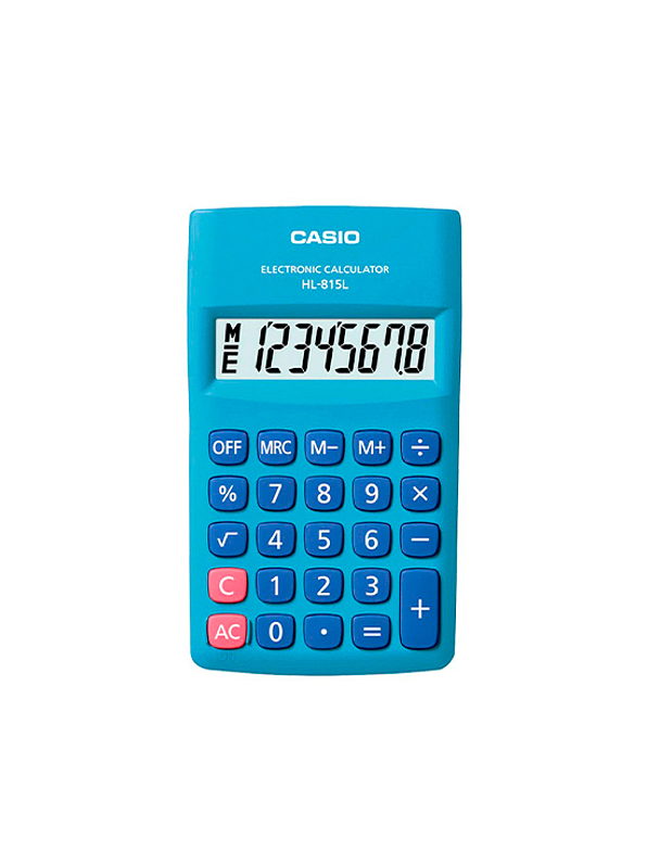 Calculadora Casio De Bolsillo Azul  1
