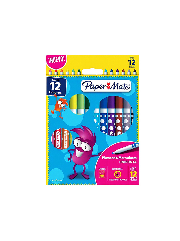 Marcadores Unipunta Paper-Mate x 12 Unidades 1