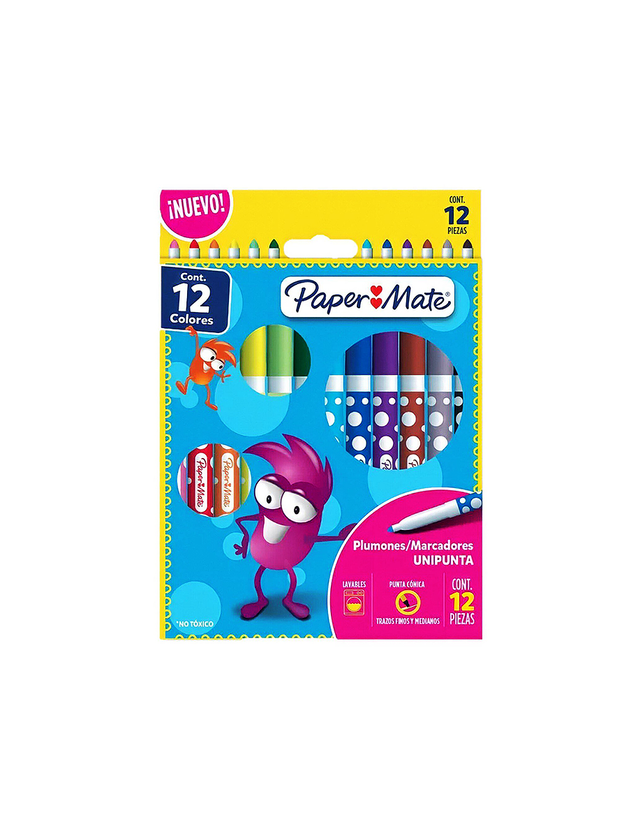Marcadores Unipunta Paper-Mate x 12 Unidades 1