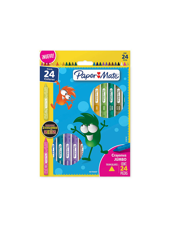 Crayones Yumbo Triangulares x 24 unidades 1