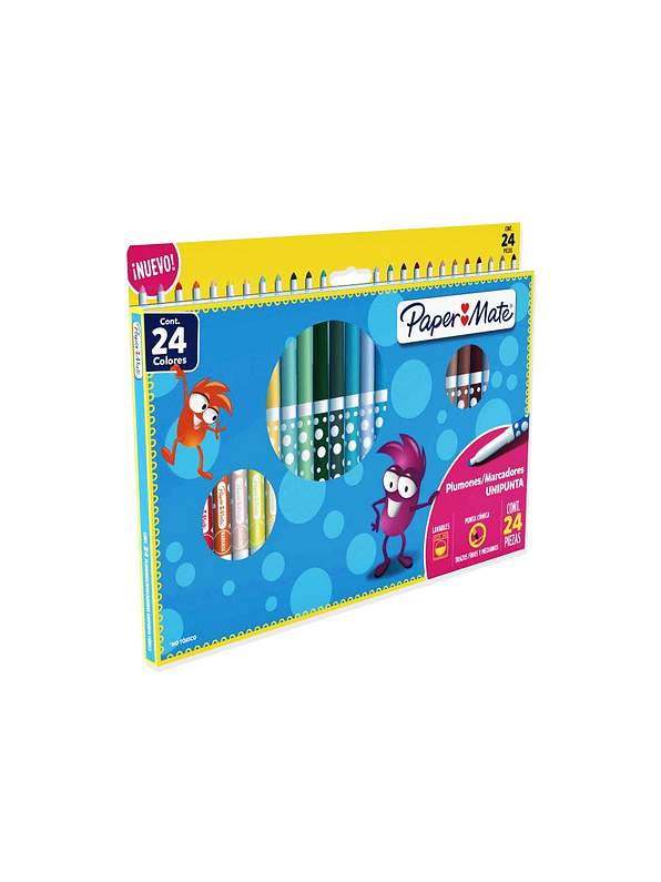 Marcadores Unipunta Paper-Mate x 24 Unidades  1