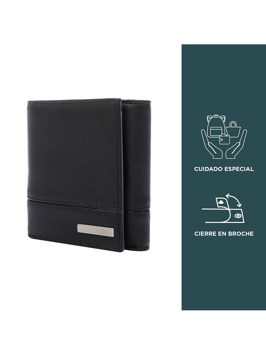 Billetera Aquiles Negra Totto  3