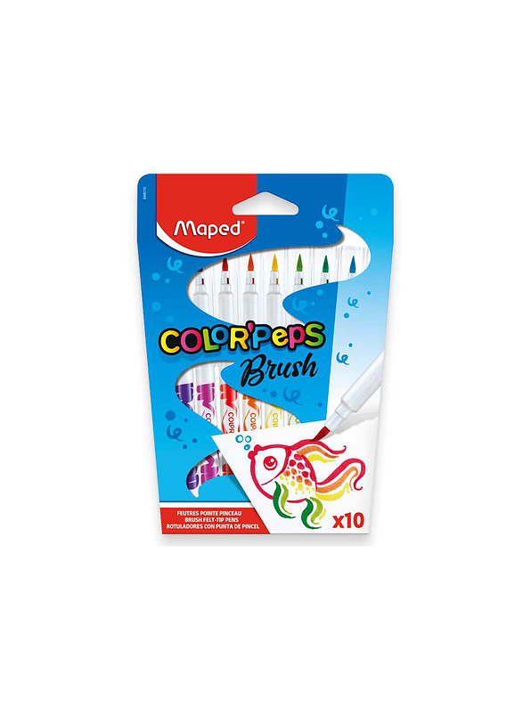 Plumón Maped Brush x 10 Unidades 1
