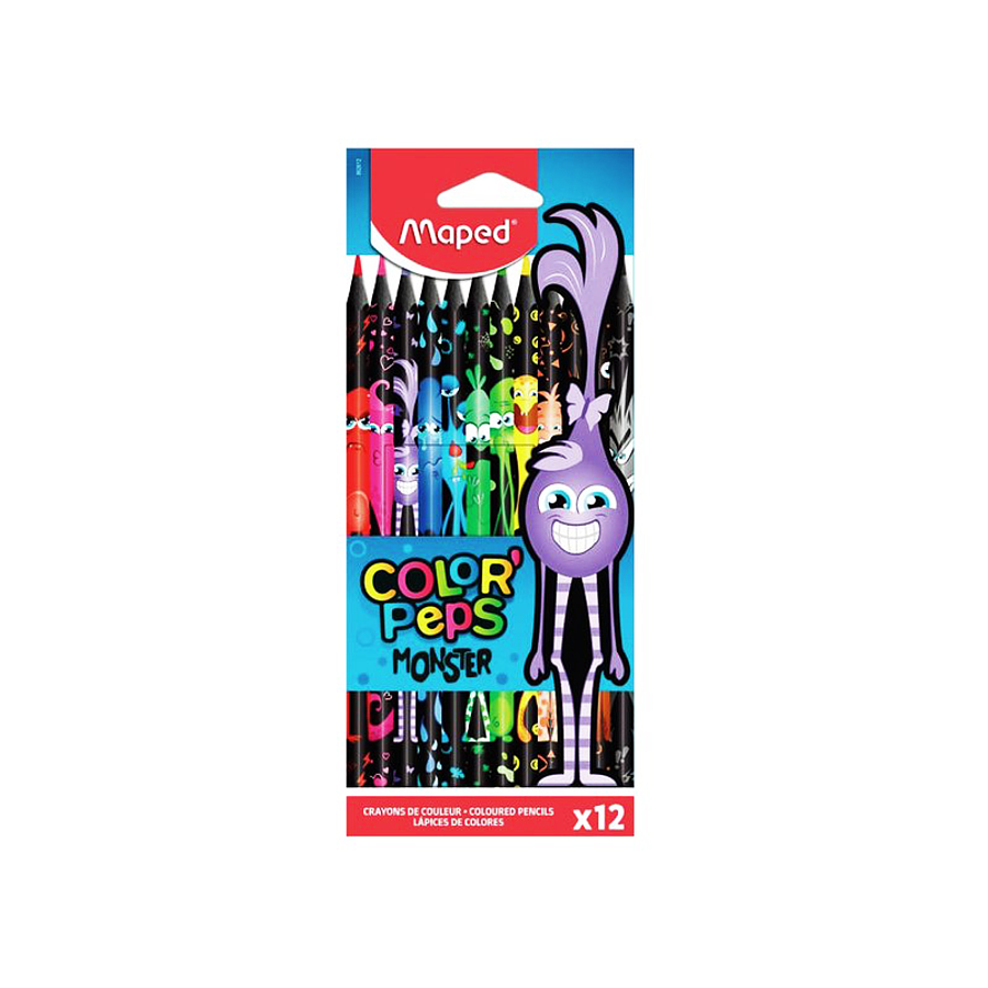 Colores Maped Color`s Peps Monster x 12 Unidades 1