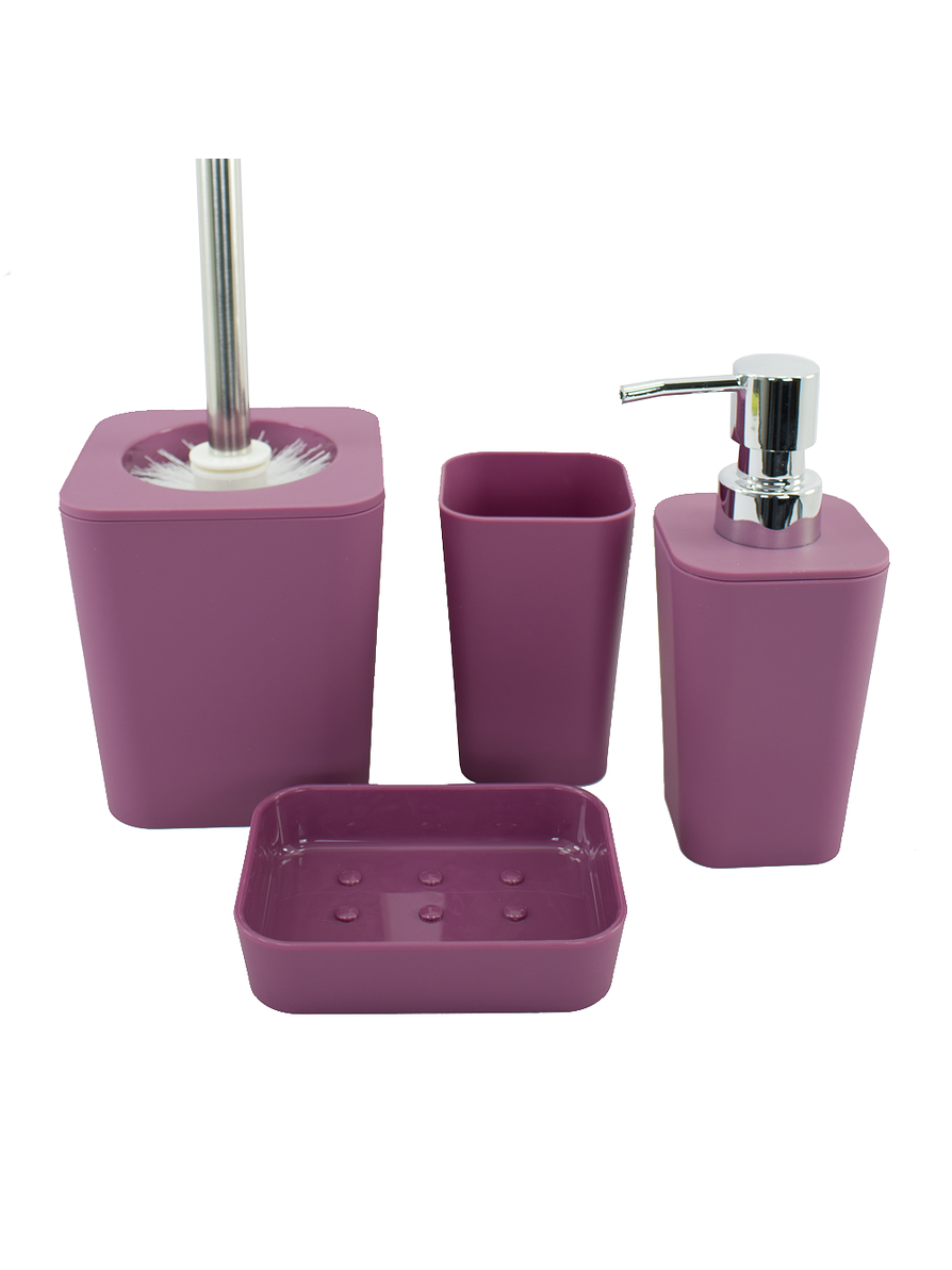 Organizador de baño plástico My Home Club fucsia  1