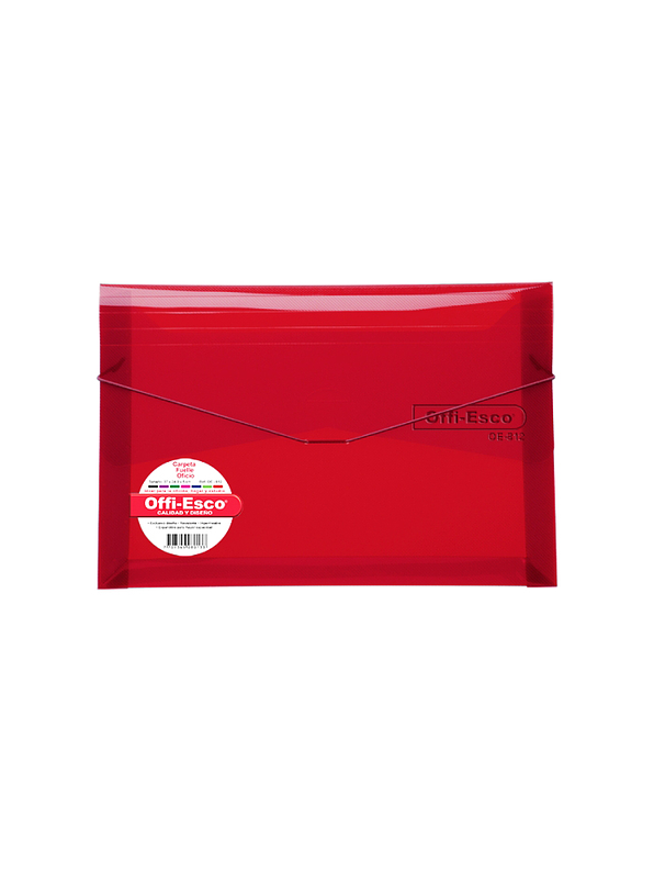 Carpeta Fuelle Oficio Colores Translucidos 1