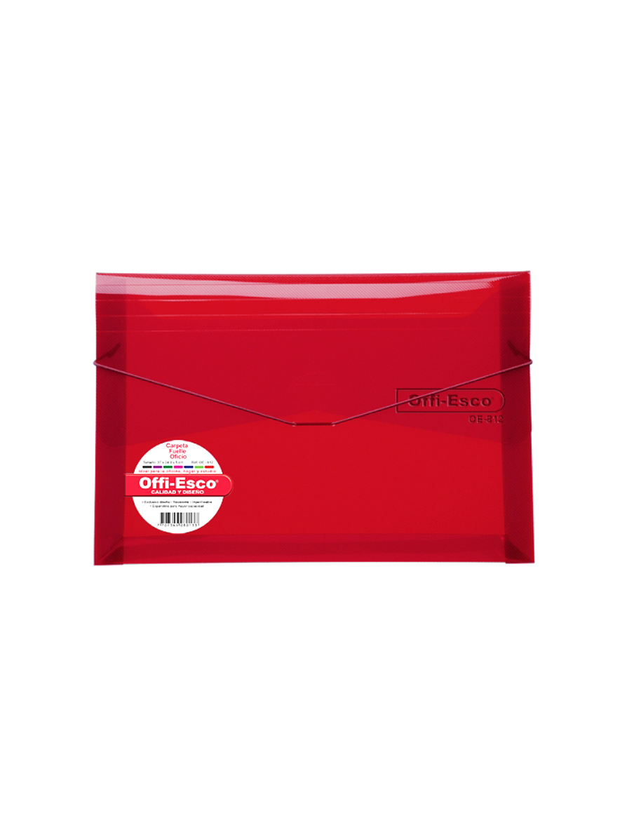 Carpeta Fuelle Oficio Colores Translucidos 1