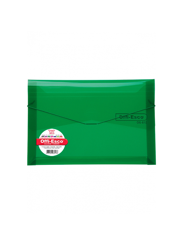 Carpeta Fuelle Oficio Colores Translucidos 3