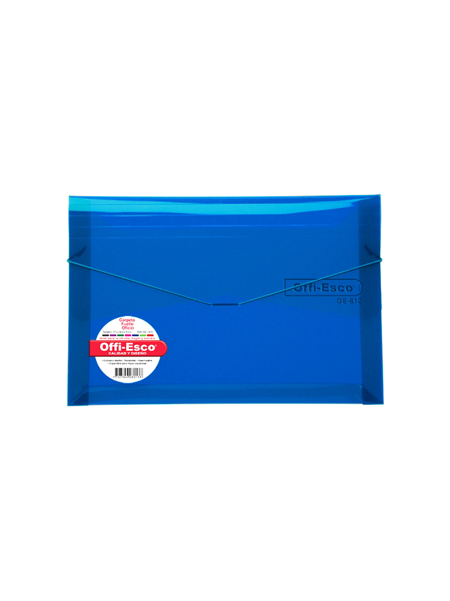 Carpeta Fuelle Oficio Colores Translucidos 4