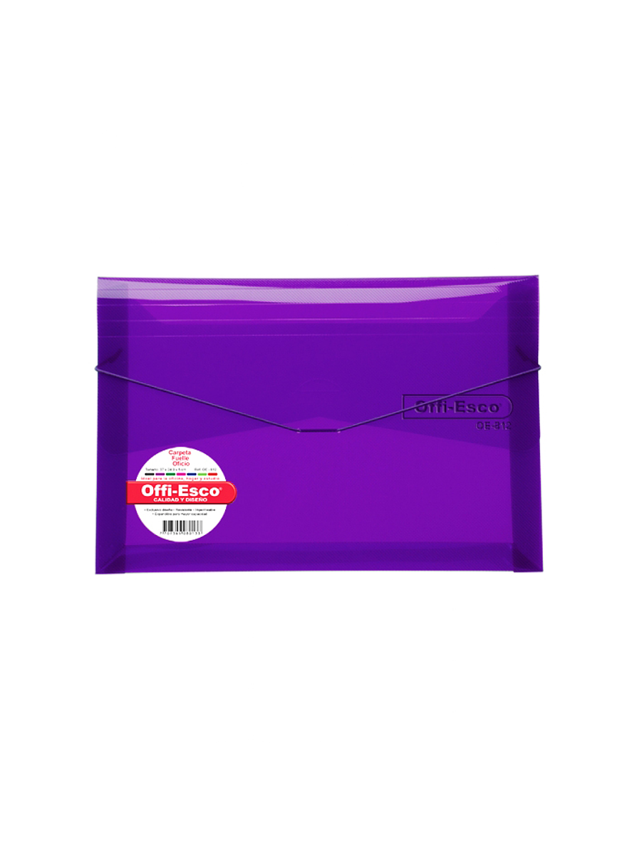 Carpeta Fuelle Oficio Colores Translucidos 5