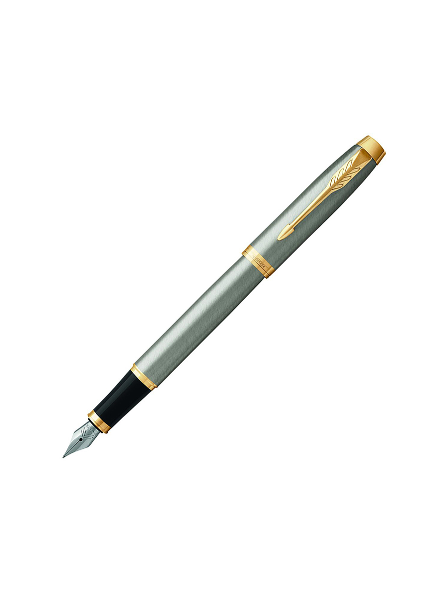 Pluma Parker Estilográfica IM Metal Cepillado  1