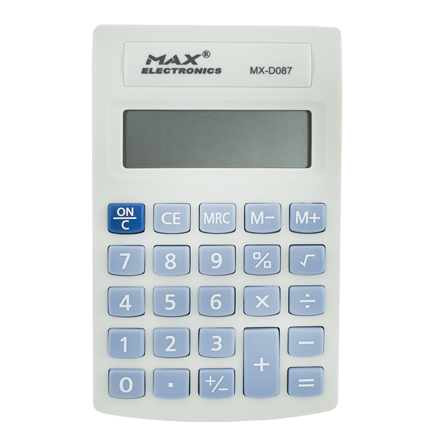 Calculadora Max Electronics Blanca 8 Dígitos  1