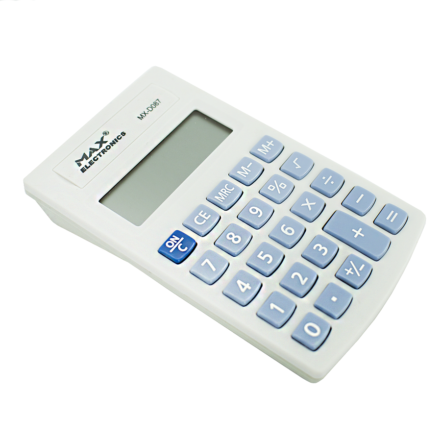 Calculadora Max Electronics Blanca 8 Dígitos  2