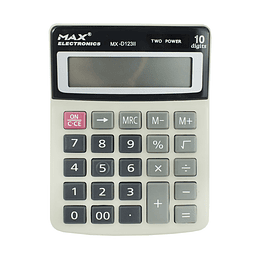 Calculadora Max Electronics Gris 10 Dígitos 