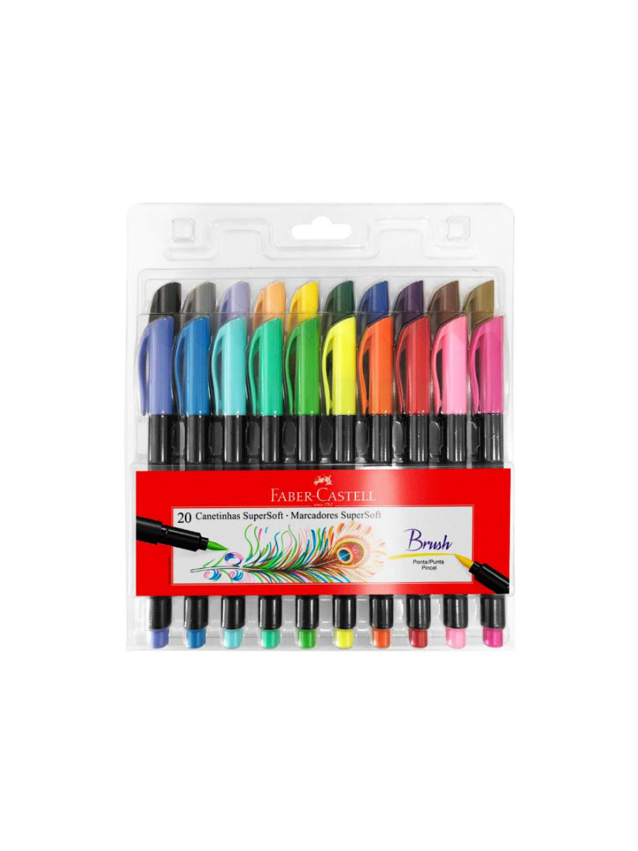 Plumones Súper Soft x 20 Unidades  1