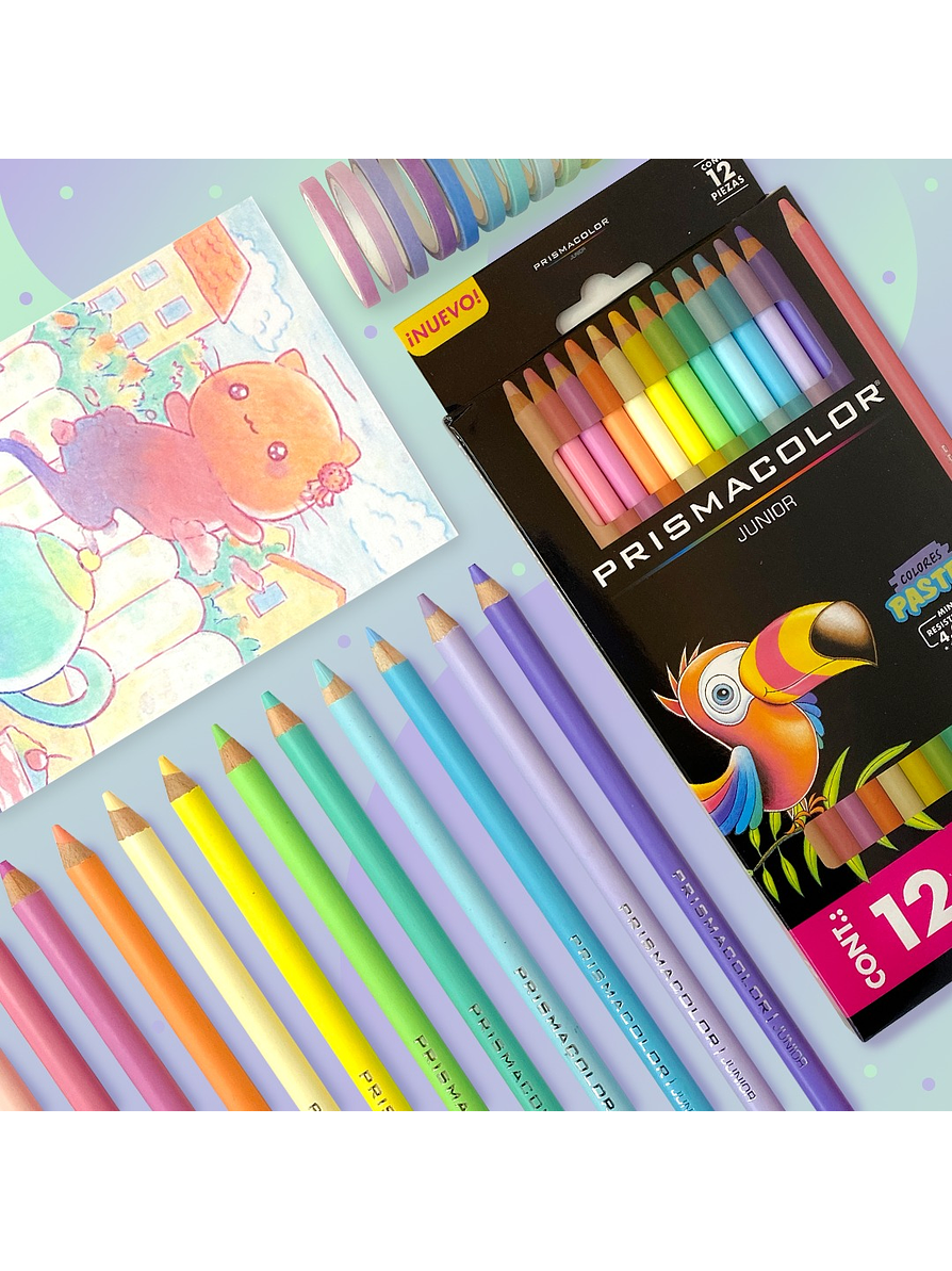 Colores Prismacolor Pastel Unipunta x 12 Unidades  2