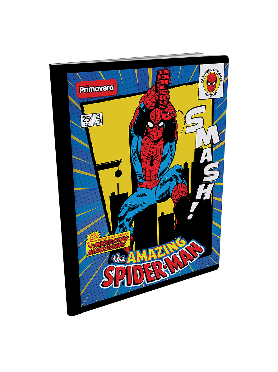 Cuaderno Cosido Masculino Primavera 100 Hojas Cuadros  9