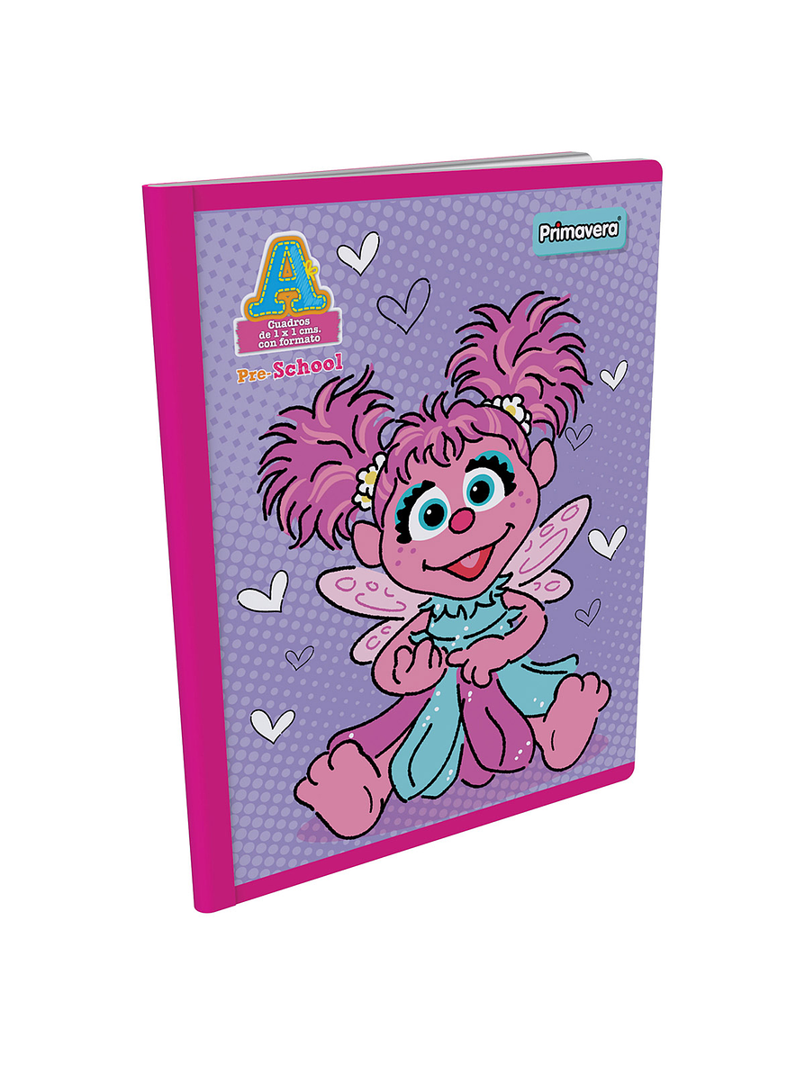 Cuaderno Cosido Preschool Niña 100 Hojas Cuadritos A 1
