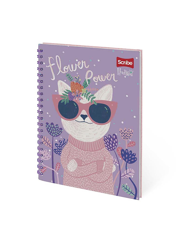 Cuaderno Catedrático Pasta Dura Huellitas 80 Hojas 4