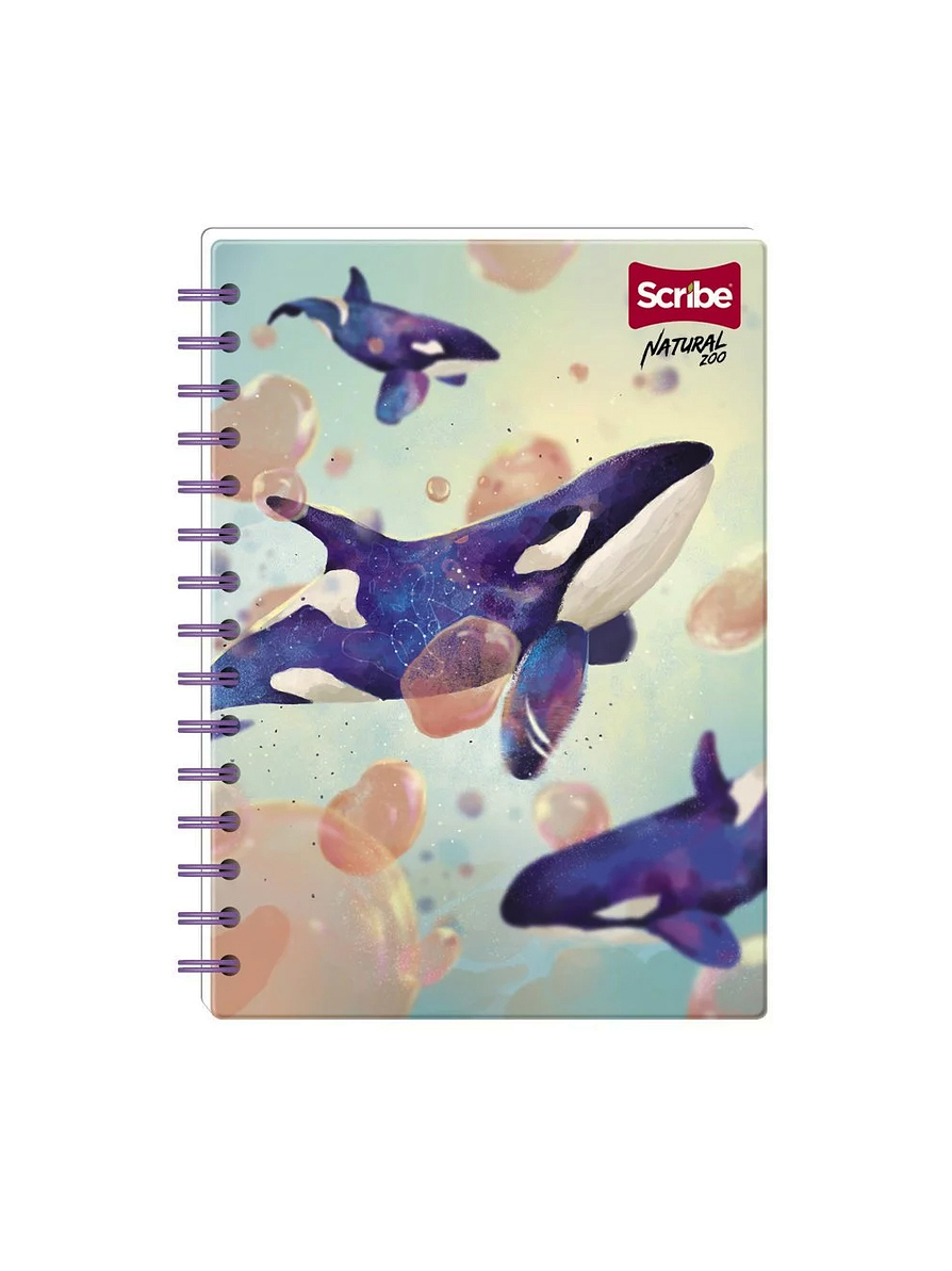 Cuaderno Catedrático Pasta Dura Natural Zoo 80 Hojas 3